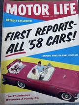 Motor Life Magazine September 1957 Thunderbird El Morocco Chevy Lotus Aston Mart - £7.79 GBP