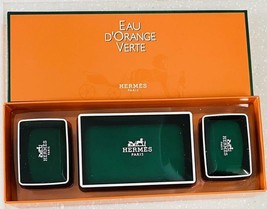 HERMES EAU D&#39;ORANGE VERTE PERFUMED BATH SOAP WITH BOX Orange gift set - $129.88