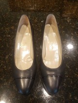 Salvatore Ferragamo Shoes 7.5 AA Leather black 7.5 A2 Italy - $42.52