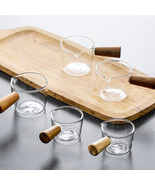 Mini Glass Saucepans with Wood Handles - $26.02 CAD