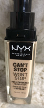 N Y X -Can’t Stop Won’t Stop Full coverage Foundation. 20W700. 30 Ml. - £17.47 GBP