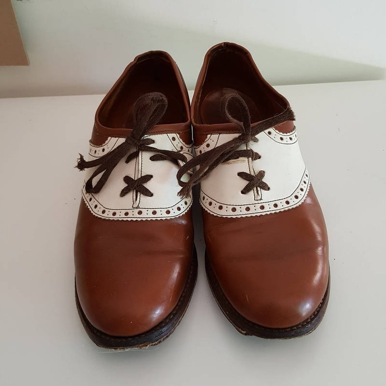 New Men's Two Tone Brown White Cont Derby Toe Genuine Leather Handmade Laceup Sh