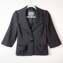Classiques Entier Grey Tweed Long Sleeve Blazer Size Xs - £23.65 GBP