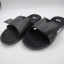 Under Armour Locker Black Slides Sandals  Size 6 Womens Brand New - $26.99