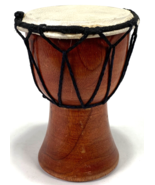 Djembe Hand Drum-Hand Carved Wood-6” Tall - $27.16 CAD