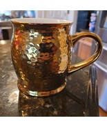 LUXE HABITAT MUG HOLIDAY NOUVEAU BUBBLE Shaped GOLD Stylish EUC - $472.26 MXN