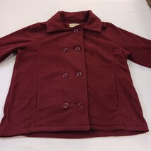 Cabela's RN#56835 Women's Outerwear Red Fleece Double-Breasted Coat Jacket Sz XL image 15