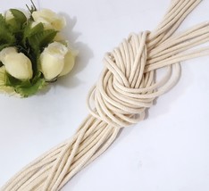 Approx 2mm wide 5 yds -200 yds beige Cotton Cord String Rope Drawstring CC3 - £4.63 GBP+