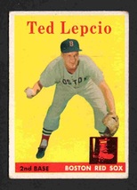 Boston Red Sox Ted Lepcio 1958 Topps #29 vg - £3.55 GBP