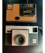 Vintage Kodak Disc 3100 Camera &amp; Kodak Hawkeye Instamatic X Made in the USA - £8.70 GBP