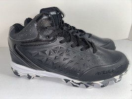 Rawlings Men&#39;s Revolt MID Black Football Cleats Size 11 - £16.99 GBP