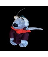 Vintage 1990 Hallmark Heartline Snuggables Christmas Rat Mouse Plush Toy... - $31.18 CAD