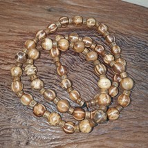 handmade Pumtek tribal beads Myanmar Burma Round beads Strand - $82.45