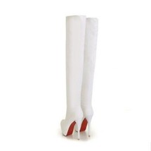 New women shoes sexy thin high heel 13 5cm over the knee boots platform winter warm thumb200
