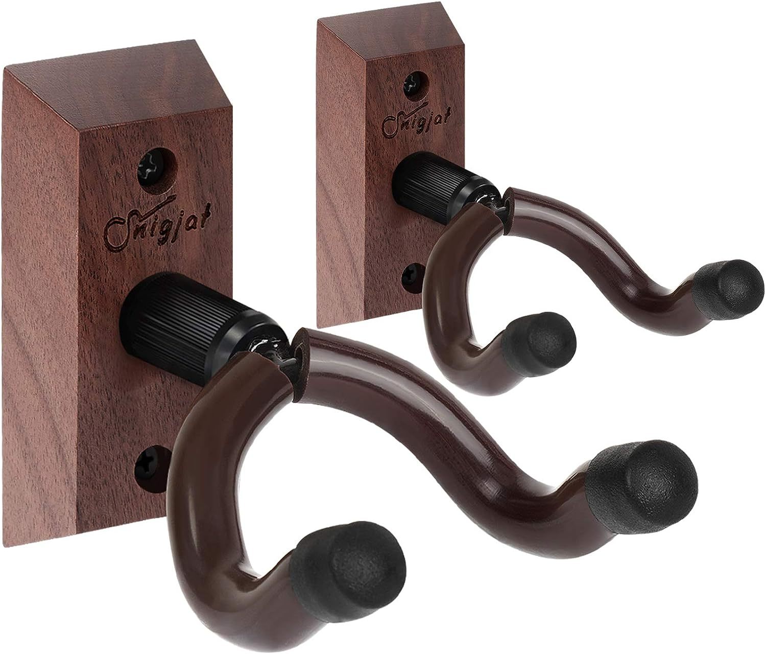 Snigjat Guitar Wall Hanger, 2 Pack Guitar Wall Mount, Guitar Hanger Wall... - $29.96