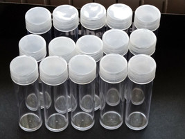 You Pick 15 BCW Penny,Nickel,Dime,Quarter,Half Dollar Round Plastic Coin Tubes - $14.95