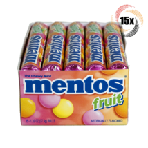 Full Box 15x Roll Mentos Assorted Fruit Chewy Mints | 14 Mints Per Roll | 1.32oz - £22.68 GBP