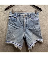 Vintage Georges Marciano For Guess Jean Shorts Denim Size 30 Blue Jean - £11.05 GBP