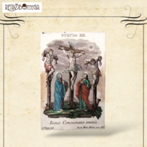 Santino Antico Iesus Consumans Omnia Statio XII Arte Sacra Antique-show ... - $654.77 MXN