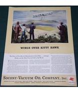 WRIGHT BROTHERS KITTY HAWK FORTUNE MAGAZINE AD CLIPPING VINTAGE 1937 - $31.59 CAD