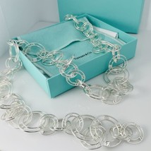 Tiffany &amp; Co Atlas Necklace Interlocking Circles Round Link Roman Numerals - £865.97 GBP