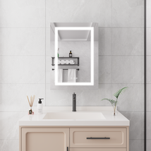 20 X 28 inch Bathroom Medicine Cabinet with Mirror Wall Mounted LED Bathroom - £230.10 GBP