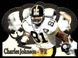 1995 Pacific Crown Royale Charles Johnson Pittsburgh Steelers #23 Gold foil - $1.90