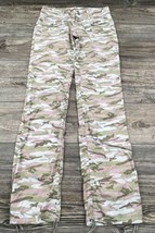 Y2K Younique Pants Ripstop Ruched Leg Pink/Green Camo Capri Cargo  Women... - £20.83 GBP