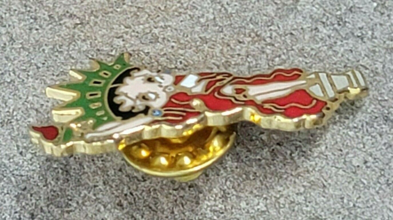 Primary image for BETTY BOOP Miss Statue of Liberty America Freedom Souvenir Enamel Lapel Hat Pin 