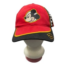 Disney Mickey Mouse Adjustable Hat Cap Strap Back Red - $22.99