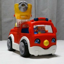 Fisher-Price Little People Lift &amp; Lower Fire Truck - Sounds, Songs, Lights EUC - £11.73 GBP