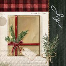 Boston International IHR Lunch Paper Napkins, 6.5 x 6.5-Inches, Holiday Wrapping - £5.19 GBP