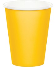 Creative Converting Paper Hot/Cold Cups, 9-Ounce., School Bus Yellow Color, Pack - $21.99