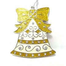 Bell Danbury Mint Christmas Ornament 30 Swarovski Dazzling Crystals Collection - £38.79 GBP