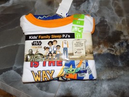 Star Wars The Madalorian 2PC Candy is the Way Pajamas Size 3T Boy's NEW - £15.75 GBP