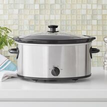 Mainstays 6 Qt Manual Slow Cooker, Stainless Steel - $45.50