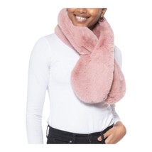 INC International Concepts Women&#39;s Faux Fur Pull Through Scarf Pink New - £13.90 GBP
