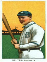 3845.Hunter, Brooklyn Baseball Player 18x24 Poster from early sport card.Room de - $28.00