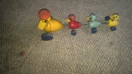 VTG Early Fisher Price Duck Pull Toy Mom &amp; Babies Cute - £27.40 GBP