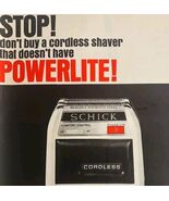 1964 Schick Cordless Powerlite Shaver Advertisement Razor Hair Care DWII19 - €21,45 EUR