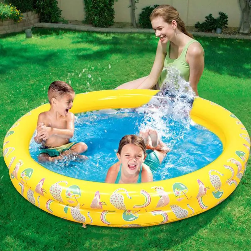Baby Swimming Pool Kids Inflatable Pool Children Outdoor Lawn Water Playing - £20.53 GBP
