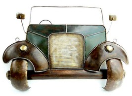 Metal Big Vintage Green Car Mural Wall Art Deco Club Bar Lounge Wall Hanging - £321.21 GBP