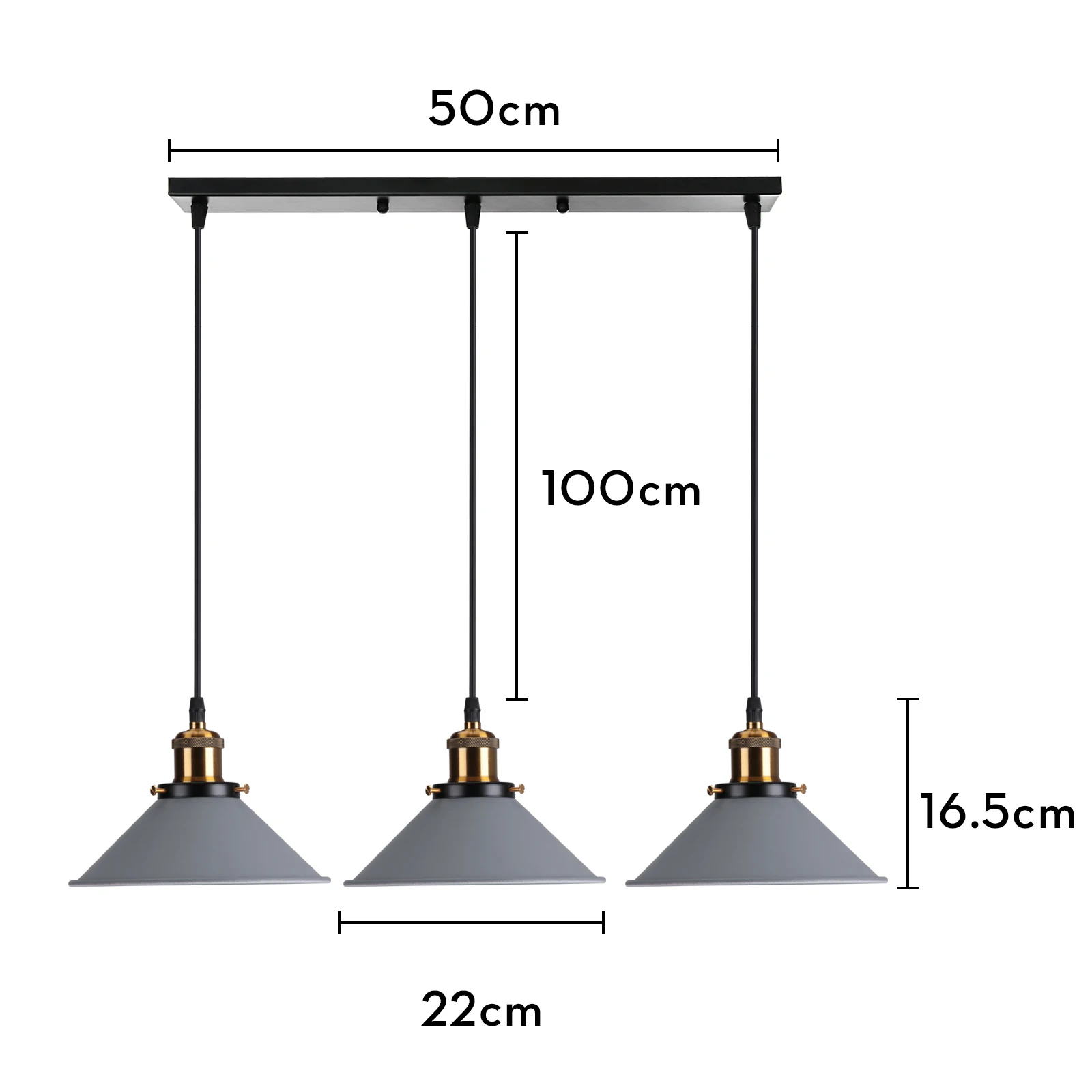 Vintage  Pendant Light Loft  Chandelier Pendant Lamp E27 Base Industrial Hanging - £166.13 GBP