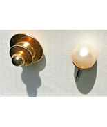 VTG TIE TACK PIN14K GOLD~White PEARL(6.75mm) - $59.00