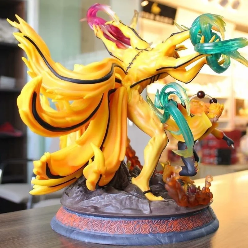 Naruto Anime Gk Kyuubi Kitsune Uzumaki Naruto 35cm Pvc Action Figure