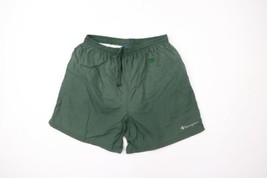 Vintage 90s Champion Mens XL Faded Spell Out Lined Nylon Shorts Baggies Green - £47.59 GBP
