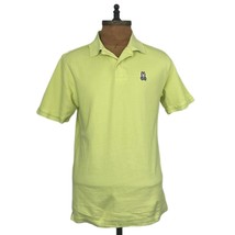 Psycho Bunny Men&#39;s Short Sleeve Polo Shirt Size 6 US L Lime Pima Cotton - £43.00 GBP