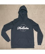 Hollister Sweatshirt Women&#39;s Med Blue Long Sleeve Hooded Pullover Califo... - £5.90 GBP