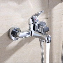 Luxury Bathroom Chrome Sink Bath Filler Tap Shower Mixer Taps with Hand Held Set - £20.53 GBP
