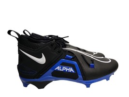 Nike Alpha Menace Pro 3 CT6649-007 Mens Size 13 Black Blue Football Cleats - £77.32 GBP